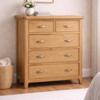 Wooden dresser with multiple drawers in a bedroom setting at the furniture store ni.