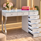 Glam Queen 8 Drawer Vanity Dresser