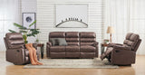 Taylor Reclining Suite - Leather Air - Antique Brown