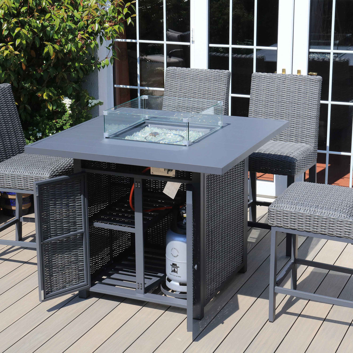 Athena Pergola and Firepit Bundle