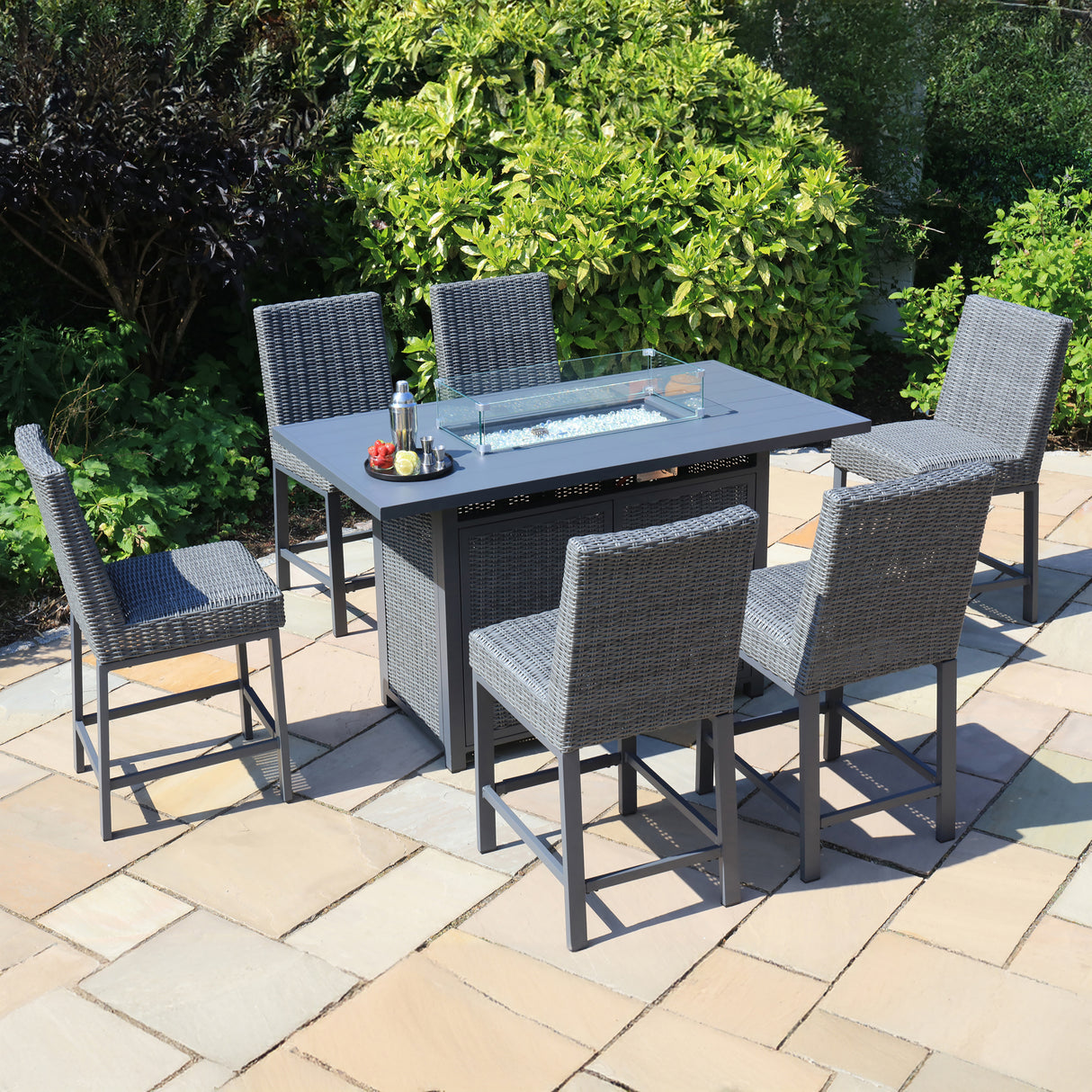 Rio Six Seater Firepit Bar Suite