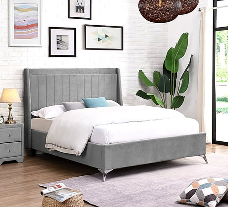 Mayo upholstered bed frame winged headboard furniture store Northern Ireland