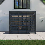 Aluminium Fixed Louvred side walls for Hilton Pergola