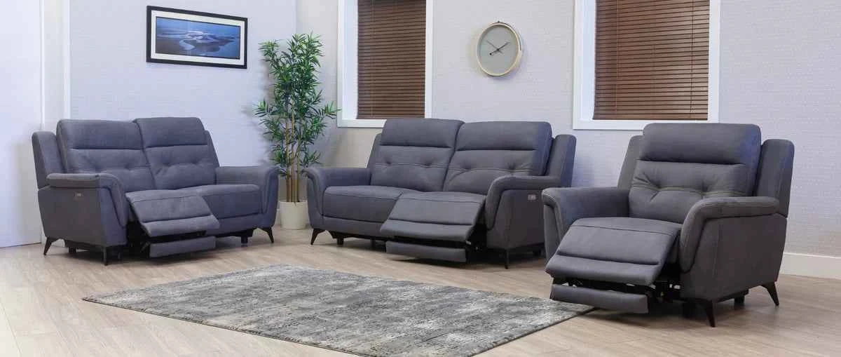 Pachino Fabric Electric Reclining Sofa 3+2