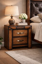 Solid wood bedside table dark walnut Northern Ireland