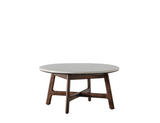 Barcelona Round Coffee Table | White Marble Top