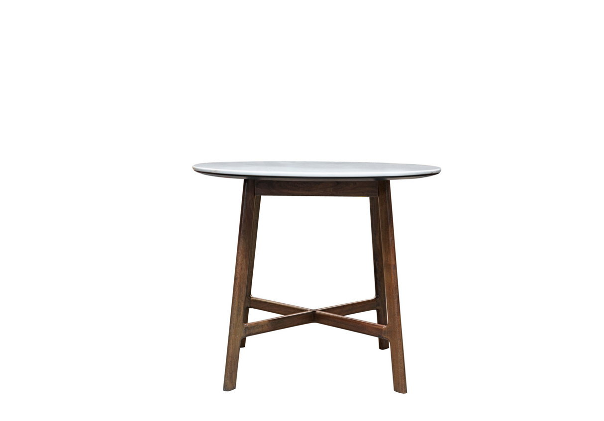 Barcelona Round Dining Table | White Marble Top