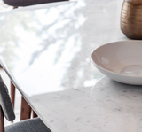 Barcelona Rectangular Dining Table | White Marble Top