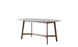 Barcelona Rectangular Dining Table | White Marble Top