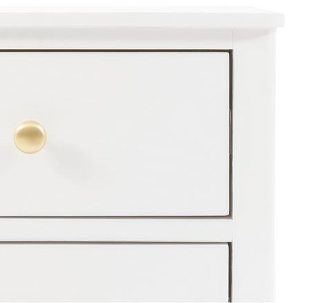 Acton 2-Drawer Bedside Table White