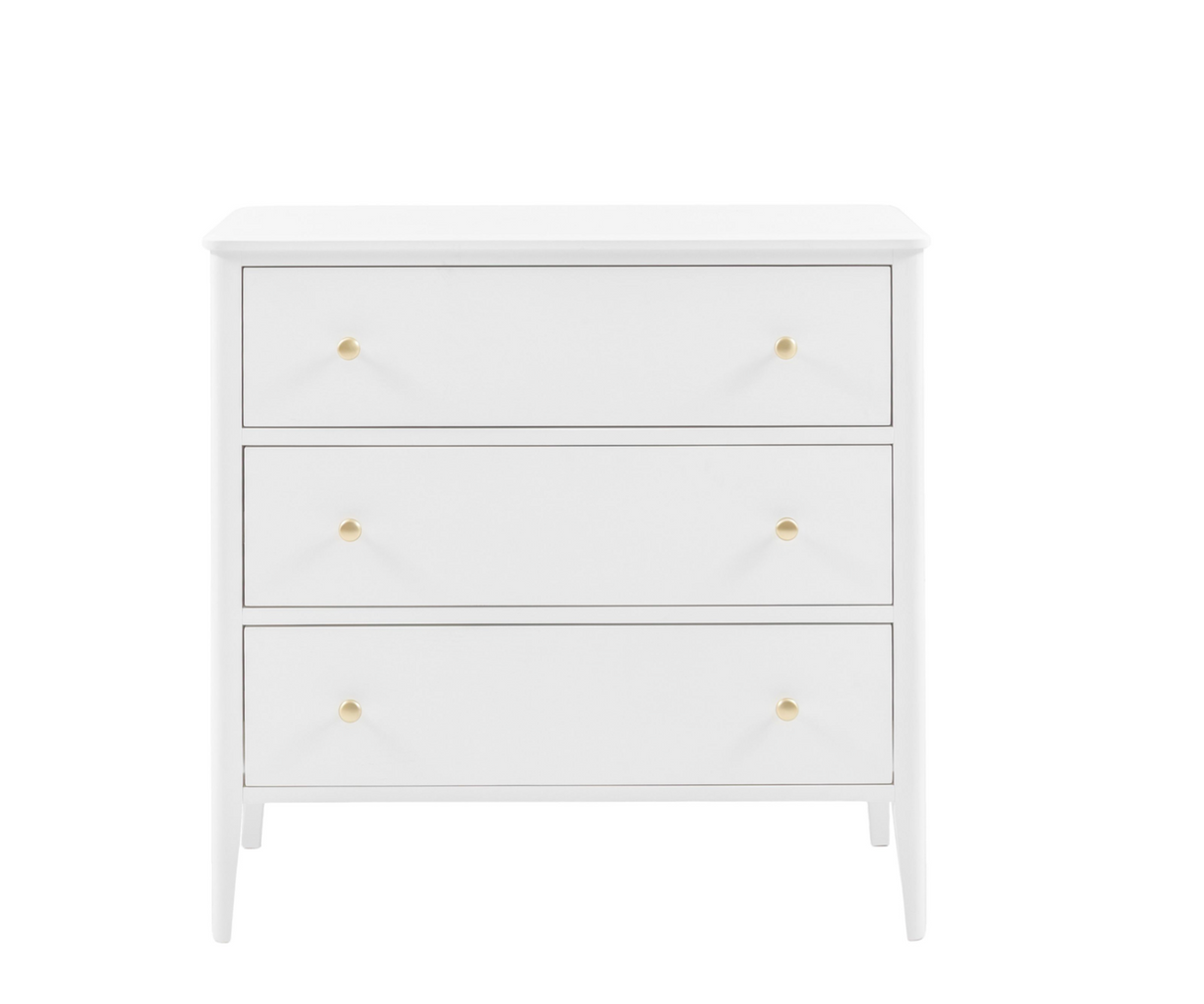 Acton 3-Drawer Chest White