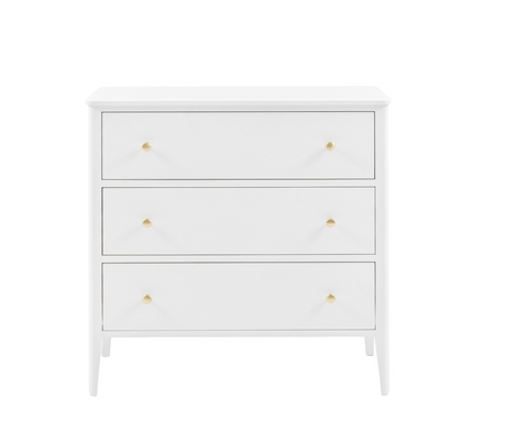 Acton 3-Drawer Chest White