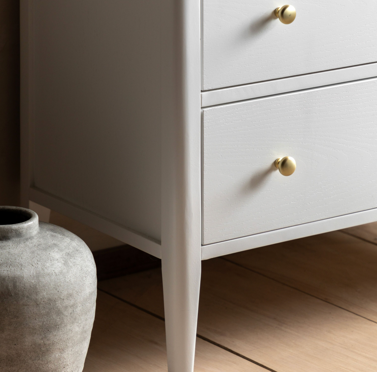 Acton 3-Drawer Chest White