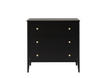 Acton 3-Drawer Chest Black