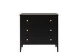 Acton 3-Drawer Chest Black