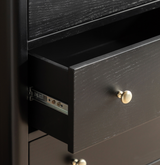 Acton 3-Drawer Chest Black