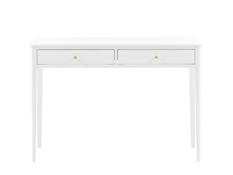 Acton 2-Drawer Console Table White