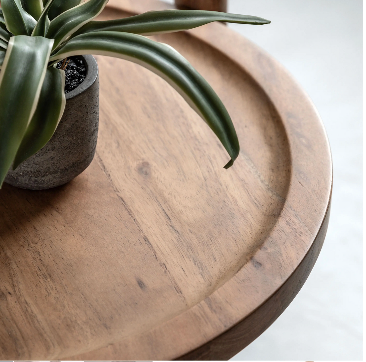 Cannes square side table close up at the furniture store ni