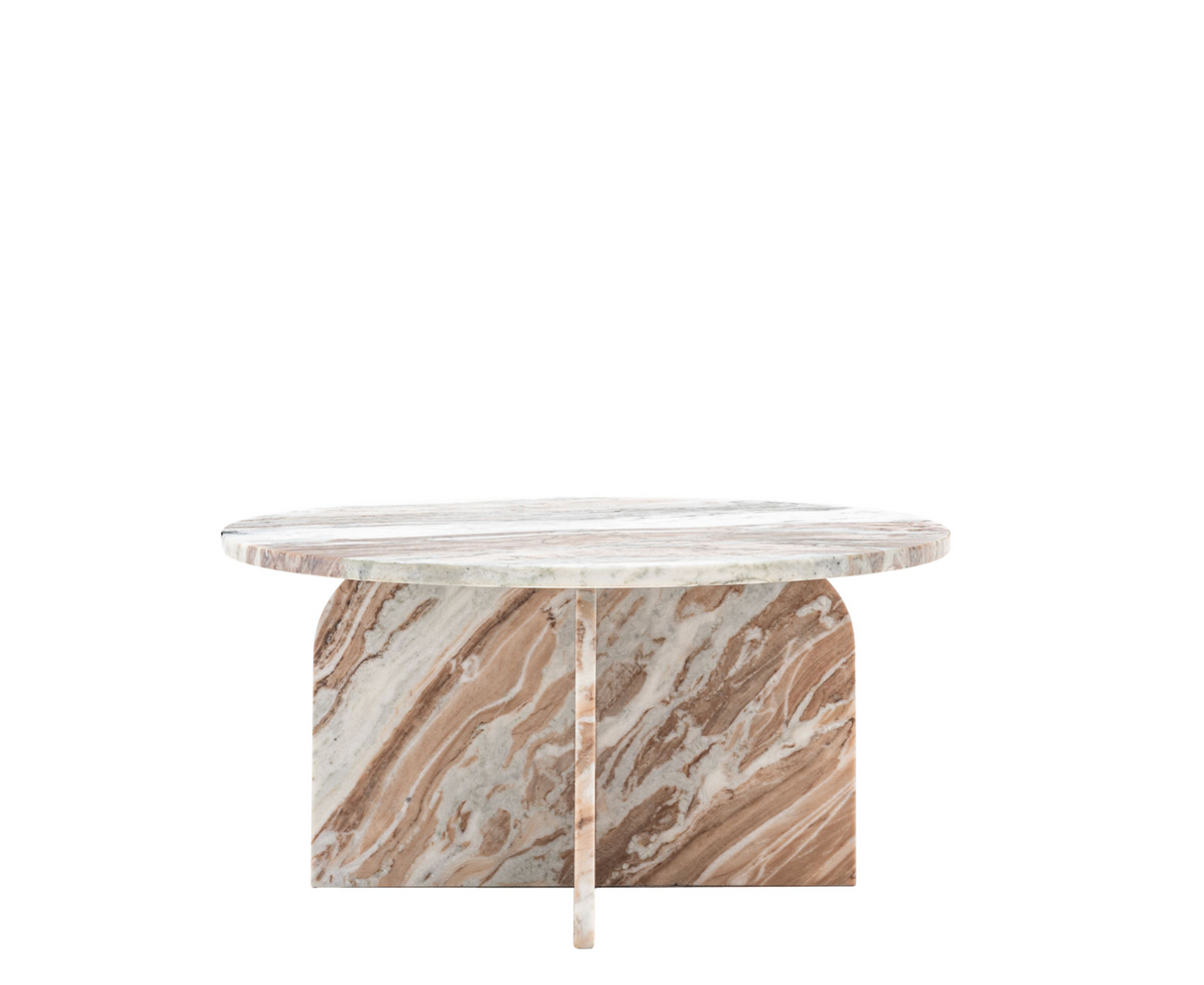 Amalfi Round Marble Coffee Table