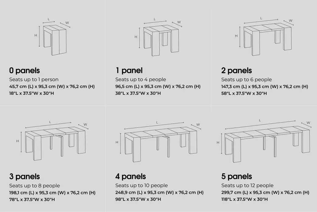 Transformer Table dimensions