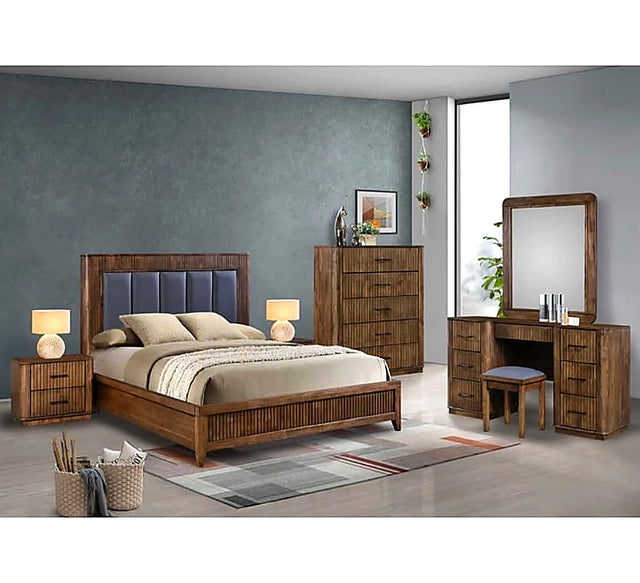 Vienna walnut bed frame Northern Ireland upholstered headboard furniture store ni