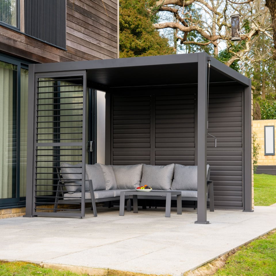 Nova Hilton Aluminium Shuttered Louvre Side Panel