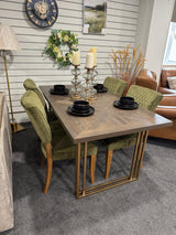 Amelia Fumed Oak 6-8 Extension Dining Table