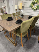 Amelia Fumed Oak 6-8 Extension Dining Table