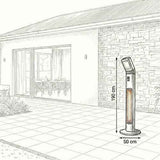 Nova Apollo Floor Standing Patio Heater with Light