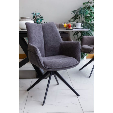 Arco Swivel Arm Chair - Taupe