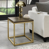 Amelia Fumed Oak Lamp Table