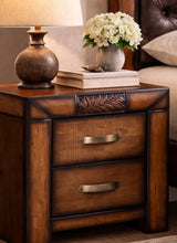 Wooden bedside table Northern Ireland with drawers furniture store ni