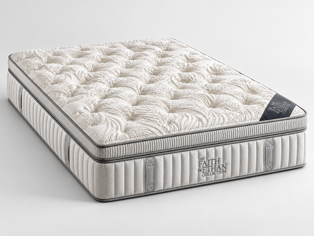Faith & Ethan Berlin pocket sprung mattress with euro box top