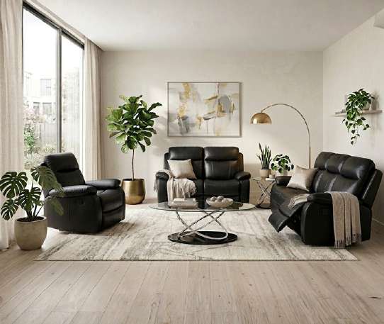 Bristol Leatheraire Sofa Grey 1R