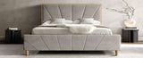Bronx Bed Frame Taupe 6FT