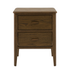 Camden 2 drawer bedside table in walnut