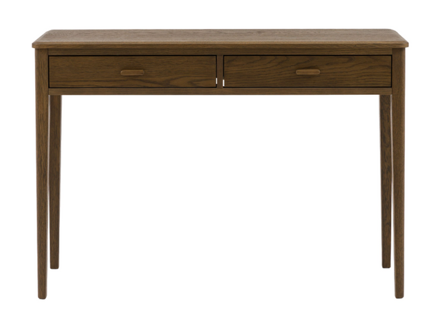 Camden 2 drawer console table in walnut