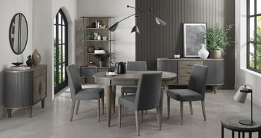 Marilyn Silver Grey Extending Dining Table 4-6