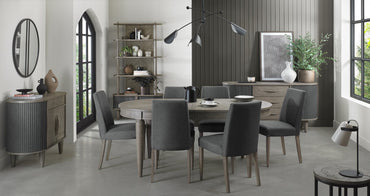 Marilyn Silver Grey Extending dining Table 6-8