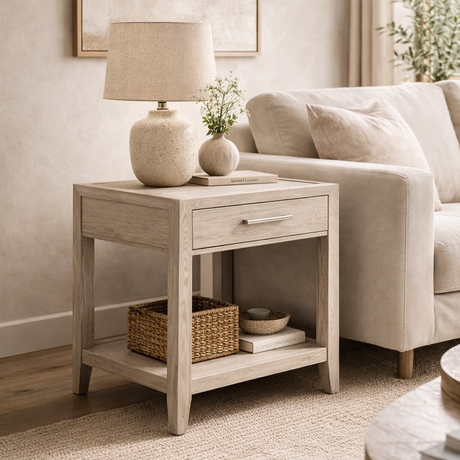 Windermere end table grey wood Northern Ireland side table furniture store ni
