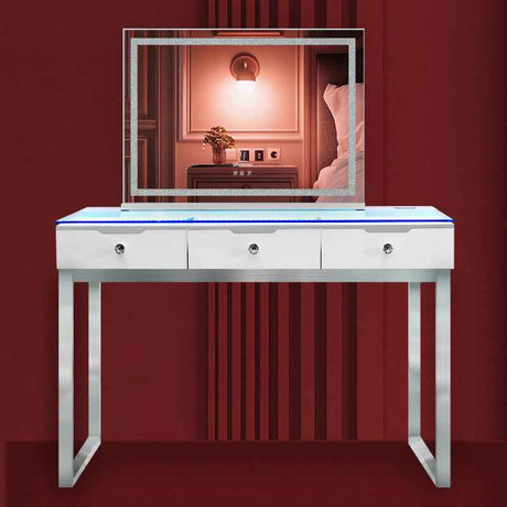 Glam 3 Drawer Vanity Dresser