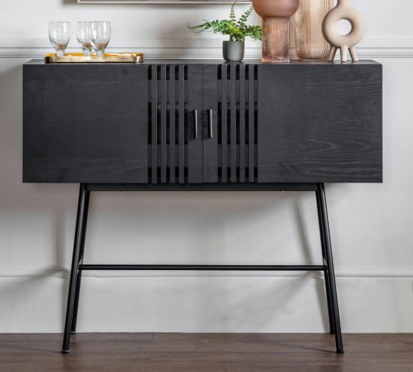Holsen 2 door sideboard in black