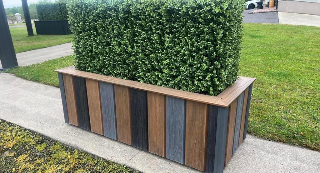 Heavy planter box - moonstone grey