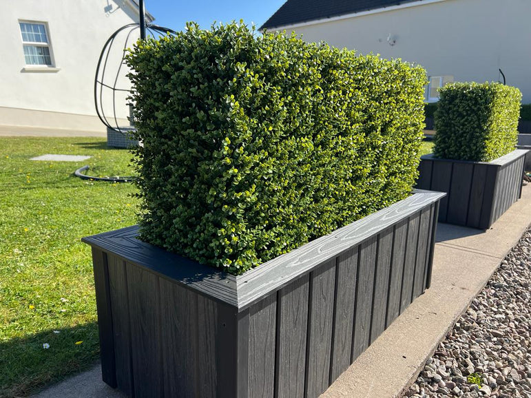 Heavy planter box - graphite grey