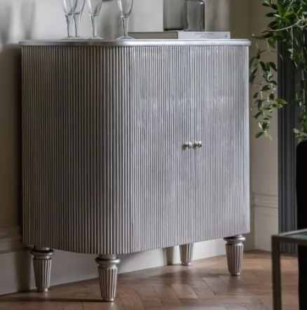 Jeeves drinks cabinet in silver – view 2