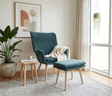 Lennox Chair with Stool - additional view