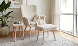 Lennox Chair with Stool - additional view