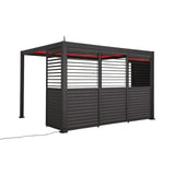 Hilton Pergola Aluminium Shuttered Louvre Side Panel