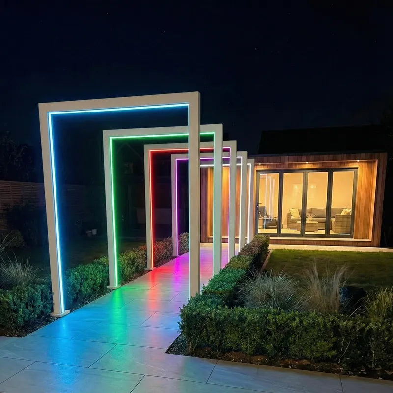 Titan PergolArch – Smart LED Aluminium Garden Arch