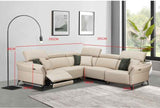 Milan Cream Electric Power Corner Suite